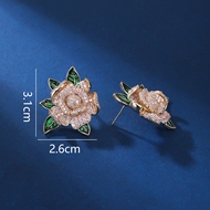 Picture of Eye-Catching Pink Copper or Brass Big Stud Earrings with Member Discount