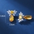 Picture of Flowers & Plants Platinum Plated Dangle Earrings with Fast Shipping