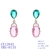 Picture of New Cubic Zirconia Pink Dangle Earrings