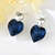 Picture of Love & Heart Platinum Plated Dangle Earrings at Unbeatable Price
