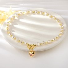 Show details for Great Cubic Zirconia Pink Short Chain Necklace