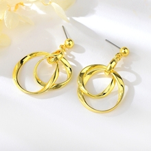 Show details for Great Value Gold Plated Zinc Alloy Dangle Earrings with Full Guarantee