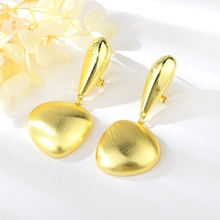 Show details for Big Gold Plated Dangle Earrings with Fast Delivery