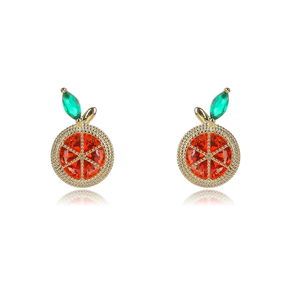 Picture of New Season Red Copper or Brass Big Stud Earrings with SGS/ISO Certification
