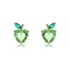 Show details for Unique Cubic Zirconia Green Big Stud Earrings