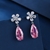 Picture of Big Pink Dangle Earrings with Wow Elements