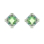 Show details for Eye-Catching Green Platinum Plated Drop & Dangle Earrings with Member Discount