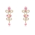 Picture of Distinctive Pink Copper or Brass Dangle Earrings As a Gift