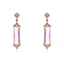 Show details for Great Cubic Zirconia Geometric Dangle Earrings