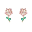 Show details for Impressive Pink Cubic Zirconia Dangle Earrings with Low MOQ
