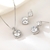 Picture of Fast Selling White Platinum Plated 2 Piece Jewelry Set For Your Occasions