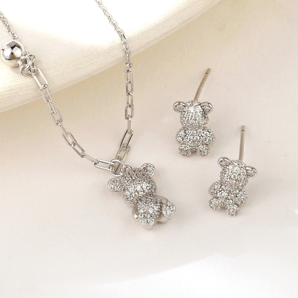 Picture of 925 Sterling Silver Party 2 Piece Jewelry Set at Great Low Price