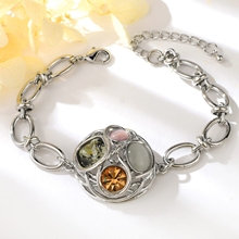 Show details for Buy Platinum Plated Colorful Fashion Bracelet with Wow Elements