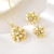 Picture of Flowers & Plants Gold Plated 2 Piece Jewelry Set of Original Design