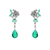 Picture of Sparkling Flowers & Plants Cubic Zirconia Dangle Earrings from Top Designer