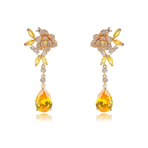 Picture of Luxury Gold Plated Dangle Earrings Online Only