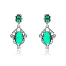 Show details for New Season Green Luxury Dangle Earrings with SGS/ISO Certification