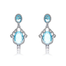 Show details for Luxury Cubic Zirconia Dangle Earrings from Top Designer