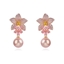 Show details for Featured Pink Flowers & Plants Dangle Earrings with Low Cost