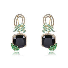 Show details for Copper or Brass Flowers & Plants Dangle Earrings at Unbeatable Price