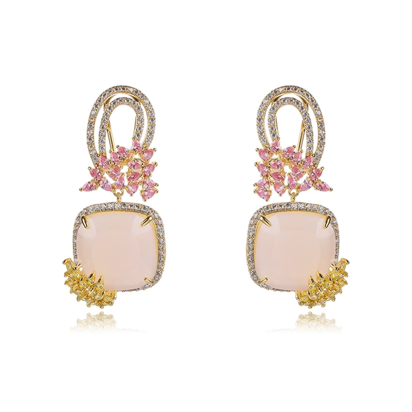 Picture of Charming Yellow Gold Plated Dangle Earrings with Easy Return