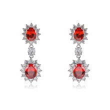 Show details for Bulk Platinum Plated Luxury Dangle Earrings with No-Risk Return