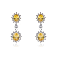 Show details for Impressive Yellow Flowers & Plants Dangle Earrings with Low MOQ