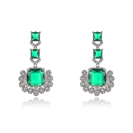 Picture of Buy Platinum Plated Irregular Dangle Earrings with Full Guarantee
