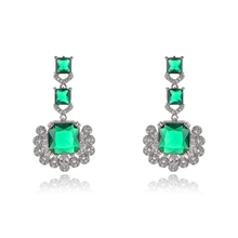 Show details for Buy Platinum Plated Irregular Dangle Earrings with Full Guarantee