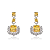 Picture of Hot Selling Yellow Luxury Dangle Earrings from Top Designer