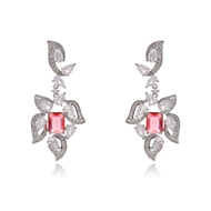 Picture of Luxury Red Dangle Earrings with 3~7 Day Delivery