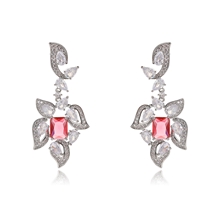 Show details for Luxury Red Dangle Earrings with 3~7 Day Delivery