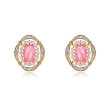 Show details for Stylish Irregular Gold Plated Huggie Earrings