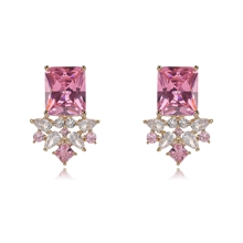 Show details for Luxury Pink Huggie Earrings Online Only