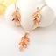 Show details for Hypoallergenic Rose Gold Plated Opal 2 Piece Jewelry Set with Easy Return