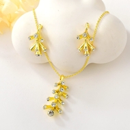 Picture of Sparkly Party Artificial Crystal 2 Piece Jewelry Set