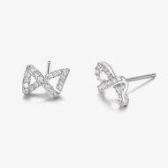 Picture of Fashionable Holiday Platinum Plated Small Hoop Earrings