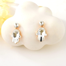 Show details for Fancy Irregular Swarovski Element Dangle Earrings