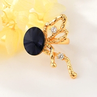 Show details for Copper or Brass Black Fashion Ring from Certified Factory