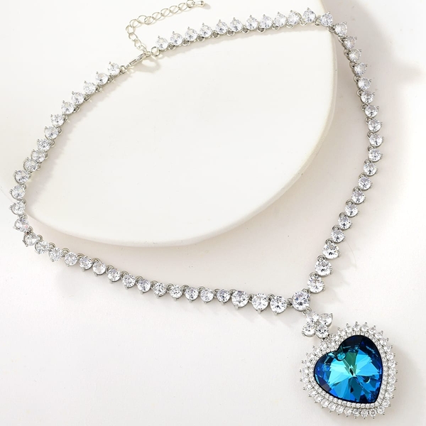 Picture of Brand New Blue Party Pendant Necklace with SGS/ISO Certification