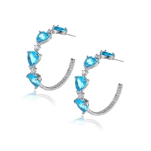 Show details for Low Cost Platinum Plated Party Dangle Earrings with Low Cost
