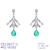 Picture of Low Cost Platinum Plated Party Dangle Earrings with Full Guarantee