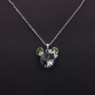 Show details for Holiday Platinum Plated Pendant Necklace with Beautiful Craftmanship