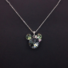 Show details for Holiday Platinum Plated Pendant Necklace with Beautiful Craftmanship