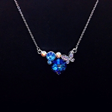 Show details for Attractive Blue Holiday Pendant Necklace For Your Occasions