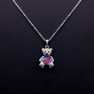 Show details for Wholesale Platinum Plated Animal Pendant Necklace with No-Risk Return