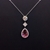 Picture of Hypoallergenic Platinum Plated Copper or Brass Pendant Necklace with Easy Return