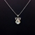 Picture of Fashion Cubic Zirconia Platinum Plated Pendant Necklace