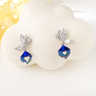 Show details for Copper or Brass Butterfly Huggie Earrings As a Gift