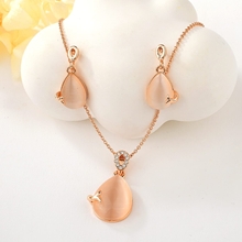 Show details for Trendy Rose Gold Plated Zinc Alloy 2 Piece Jewelry Set with No-Risk Refund